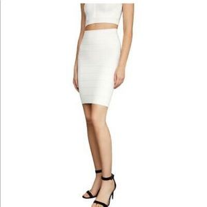 BCBG Bandage Skirt White Size S